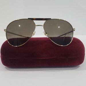 NEW ✅ Gucci GG0242S 002 Sunglasses: Complete Set (Case, Cloth, Authenticity) NEW